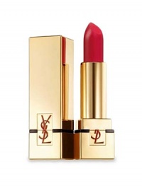 Heroic, forbidden, passionate, seductive and scandalous. Red, an iconic couture color, projects all of its theatrical charm in a matte, stretch-leather look that rocks. The stretch texture adjusts to the lips, leaving them supple, smooth and radiant. Formulated with Colorevel technology, Rouge Pur Couture The Mat ensures a matte, sensually sleek finish and color fidelity for a full 6 hours. Available in iconic rock & chic shades for all skin tones. Heroic, forbidden, passionate, seductive and scandalous. Red, an iconic couture color, projects all of its theatrical charm in a matte, stretch-leather look that rocks. The stretch texture adjusts to the lips, leaving them supple, smooth and radiant. Formulated with Colorevel technology, Rouge Pur Couture The Mat ensures a matte, sensually sleek finish and color fidelity for a full 6 hours. Available in iconic rock & chic shades for all skin tones.