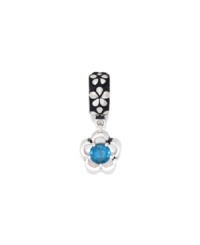 Add this flower charm to the bouquet of happiness on your beautiful bracelet or necklace. In sterling silver with blue cubic zirconia accents. Donatella is a playful collection of charm bracelets and necklaces that can be personalized to suit your style! Available exclusively at Macy's. Add this flower charm to the bouquet of happiness on your beautiful bracelet or necklace. In sterling silver with blue cubic zirconia accents. Donatella is a playful collection of charm bracelets and necklaces that can be personalized to suit your style! Available exclusively at Macy's.