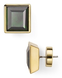 Glittering gold plate surrounds crystal stones on these sophisticated Michael Kors earrings, elegant by day and striking by night. Glittering gold plate surrounds crystal stones on these sophisticated Michael Kors earrings, elegant by day and striking by night.