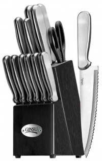 Ginsu 14-Piece Stainless Steel Knife Block Set, with Black Block Ginsu 14-Piece Stainless Steel Knife Block Set, with Black Block