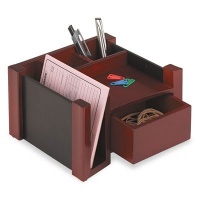 Rolodex 81767 Mahogany wood & black faux leather desk director, 7-1/8 w x 6-11/16d x 4-1/8h Rolodex 81767 Mahogany wood & black faux leather desk director, 7-1/8 w x 6-11/16d x 4-1/8h