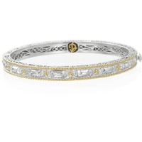 Delatori 18kt Yellow Gold Plated & Silver Pompeii Thin Bangle Delatori 18kt Yellow Gold Plated & Silver Pompeii Thin Bangle