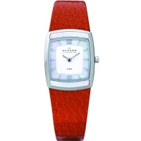 Skagen Denmark Womens Watch Orange with MOP Inlay #855SSLO Skagen Denmark Womens Watch Orange with MOP Inlay #855SSLO