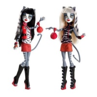 Monster High Action Figure Doll 2Pack Gift Set Werecat Sisters Meowlody Purrsephone