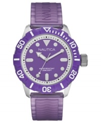 Positively purple: this modern sport watch boasts classic Nautica style. Positively purple: this modern sport watch boasts classic Nautica style.