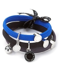 A set of three stylish hair elastics with signature MARC BY MARC JACOBS charms. A set of three stylish hair elastics with signature MARC BY MARC JACOBS charms.
