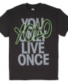 Get in the fast lane with this You Only Life Once t-shirt from Hybrid.