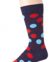 Happy Socks Men's Big Dot 4, Blue, 10-13