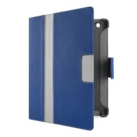 Belkin Cinema Stripe Folio Case with Stand for the New Apple 4th/3rd Generation and iPad 2 (Blue/Light Grey)