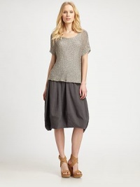 An intriguing twist knit with a beloved silhouette featuring an ultra-feminine neckline and always-chic, dolman sleeves.ScoopneckDolman sleevesPull-on styleAbout 18 from shoulder to hem82% viscose/18% polyesterDry cleanImported of Italian fabric Model shown is 5'10 (177cm) wearing US size Small. An intriguing twist knit with a beloved silhouette featuring an ultra-feminine neckline and always-chic, dolman sleeves.ScoopneckDolman sleevesPull-on styleAbout 18 from shoulder to hem82% viscose/18% polyesterDry cleanImported of Italian fabric Model shown is 5'10 (177cm) wearing US size Small.