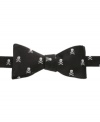 Be-wear. Give yourself a little extra edge with this skull bowtie from Countess Mara.