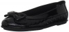 Stride Rite Shirley Flat (Little Kid/Big Kid),Black,2 M US Little Kid