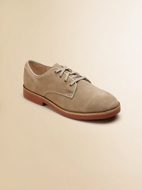 Classic oxfords, just like dad's, belong in every young man's closet for those moments when sneakers just won't do.Four-grommet lace-up style Leather lining Padded insole Rubber sole Imported Classic oxfords, just like dad's, belong in every young man's closet for those moments when sneakers just won't do.Four-grommet lace-up style Leather lining Padded insole Rubber sole Imported