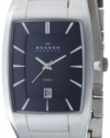 Skagen Denmark Mens Watch Black Dial with Rectangle Case #690LSXB