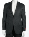 Alfani Red Gray Wool LS 2 Button Sport Coat