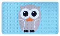 Kikkerland Owl Natural Rubber High Grip Suction Cup Bath Mat Kikkerland Owl Natural Rubber High Grip Suction Cup Bath Mat