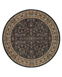 Old world styling couples with trendy new colors to create a rich Persian design, rich in detail against a contrasting black ground. Crafted my top with the soft hand and a million plus points Ariana offers a fine design with incredible value, much like a handmade collector's rug. Meticulously woven of 100% stain-resistant polypropylene for long wearing quality. Old world styling couples with trendy new colors to create a rich Persian design, rich in detail against a contrasting black ground. Crafted my top with the soft hand and a million plus points Ariana offers a fine design with incredible value, much like a handmade collector's rug. Meticulously woven of 100% stain-resistant polypropylene for long wearing quality.