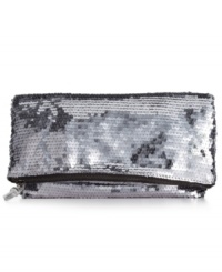 Get your groove on glam-azon. Start with this sequin silhouette from BCBGeneration that'll look as fashionista fabulous tucked under your arm or carried as a clutch--on or off the dance floor