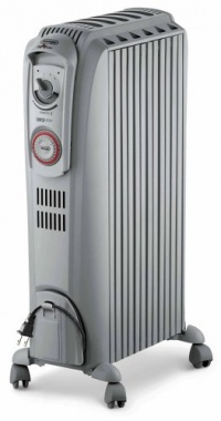 DeLonghi TRD0715T Safeheat 1500W Portable Oil-Filled Radiator with Vertical Thermal Tunnels DeLonghi TRD0715T Safeheat 1500W Portable Oil-Filled Radiator with Vertical Thermal Tunnels