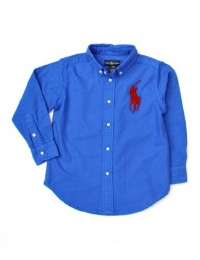 Polo Ralph Lauren Boys Big Pony Blake Oxford, Blue, 2/2T Polo Ralph Lauren Boys Big Pony Blake Oxford, Blue, 2/2T