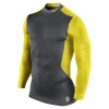 Nike Men's Pro Combat Hyperwarm Fitted Dri-Fit Max Shield Mockneck Shirt