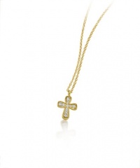 Meira T 14K Yellow Gold & Diamond Delicate Cross Necklace