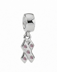 A portion of the proceeds for this beautiful and inspiring charm benefits the Susan G. Komen for the Cure® in support of their mission to save lives and end breast cancer forever. A portion of the proceeds for this beautiful and inspiring charm benefits the Susan G. Komen for the Cure® in support of their mission to save lives and end breast cancer forever.