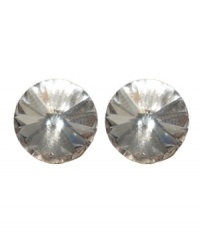 The simplicity of studs combined with extravagant sparkle. Betsey Johnson's round crystal stud earrings add just the right amount of scintillation. Crafted in antique gold tone mixed metal. The simplicity of studs combined with extravagant sparkle. Betsey Johnson's round crystal stud earrings add just the right amount of scintillation. Crafted in antique gold tone mixed metal.