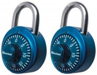 Master Lock 1530T Combination Padlock, Bright Metallic, 2-Pack Master Lock 1530T Combination Padlock, Bright Metallic, 2-Pack