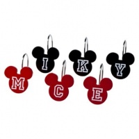 12 Mickey Mouse Shower Curtain Hooks By Disney 12 Mickey Mouse Shower Curtain Hooks By Disney