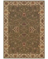 Evoking the strong look of ancient Sarouk rug designs, the Premier area rug from Dalyn is woven with intricate floral medallions in soft sage. Made in Egypt of durable polypropylene and shimmering polyester fibers, it provides any room with captivating texture and added dimension.