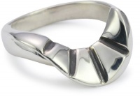 Rachel Burklund High Society Multi-Etched Sterling Silver Ring, Size 7 Rachel Burklund High Society Multi-Etched Sterling Silver Ring, Size 7