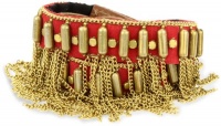 Fiona Paxton Tribal Goddess Peach Stud and Chain Double Wrap Cuff Fiona Paxton Tribal Goddess Peach Stud and Chain Double Wrap Cuff