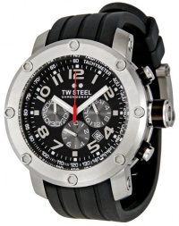 TW Steel Men's TW120 Grandeur Tech Black Silicon Strap Watch TW Steel Men's TW120 Grandeur Tech Black Silicon Strap Watch