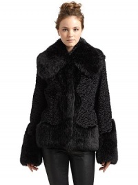 THE LOOKAllover tonal woven constructionWide faux fur flap collarConcealed hook-and-eye closureFluffy faux fur trim at cuffs and along hemDual seam pocketsTHE FITAbout 27 from shoulder to hemTHE MATERIALShell: cotton/rayonSecond fabric: polyesterThird fabric: acrylic/polyesterFully linedCARE & ORIGINDry cleanImportedModel shown is 5'9 (175cm) wearing US size Small. THE LOOKAllover tonal woven constructionWide faux fur flap collarConcealed hook-and-eye closureFluffy faux fur trim at cuffs and along hemDual seam pocketsTHE FITAbout 27 from shoulder to hemTHE MATERIALShell: cotton/rayonSecond fabric: polyesterThird fabric: acrylic/polyesterFully linedCARE & ORIGINDry cleanImportedModel shown is 5'9 (175cm) wearing US size Small.