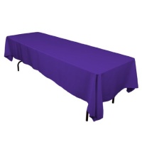 60 x 126 in. Rectangular Polyester Tablecloth Purple 60 x 126 in. Rectangular Polyester Tablecloth Purple