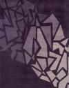 Area Rug 7x9 Rectangle Contemporary Purple Color - Momeni New Wave Rug from RugPal