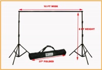 ePhoto Photography Video Backdrop Background Heavy Duty Support Stand with Case for Chromakey or Muslin by ePhotoInc H30 ePhoto Photography Video Backdrop Background Heavy Duty Support Stand with Case for Chromakey or Muslin by ePhotoInc H30