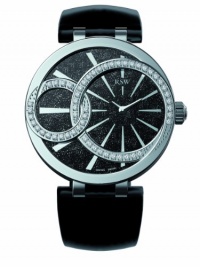 RSW Women's 6025.BS.L1.1.D1 Wonderland Round Black Dial Patent Leather Diamond Watch RSW Women's 6025.BS.L1.1.D1 Wonderland Round Black Dial Patent Leather Diamond Watch
