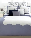 Crisp 300-thread count cotton is graced with a distinctive matelasse stripe to finish your bed in elegant, Vera Wang style.