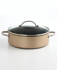 Anolon Advanced Bronze 11-Inch, 5-Quart Covered Sauteuse with Glass Lid Anolon Advanced Bronze 11-Inch, 5-Quart Covered Sauteuse with Glass Lid