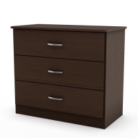South Shore Libra Collection 3-Drawer Chest,Dark Chocolate South Shore Libra Collection 3-Drawer Chest,Dark Chocolate