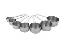 MIU France 7-Piece Stainless Steel Measuring Cup Set MIU France 7-Piece Stainless Steel Measuring Cup Set
