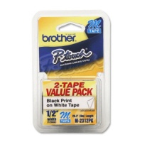 NON-LAMINATED TAPE 1/2IN 2/PK BLK/WHT NON-LAMINATED TAPE 1/2IN 2/PK BLK/WHT