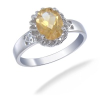9x7MM 1.60 CT Citrine Ring In Sterling Silver (Available In Sizes 6 - 9) 9x7MM 1.60 CT Citrine Ring In Sterling Silver (Available In Sizes 6 - 9)