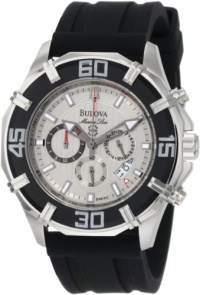 Bulova Men's 96B152 Solano Marine Star Rubber Strap Watch Bulova Men's 96B152 Solano Marine Star Rubber Strap Watch