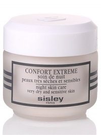 Confort Extreme night facial skin care soothes and hydrates dry, sensitive skin as well as skin weakened by harsh climates, stress or surgery. Skin becomes softer and more luminous. Includes echinacea, arnica flower and wheat proteins. 1.6 oz. Confort Extreme night facial skin care soothes and hydrates dry, sensitive skin as well as skin weakened by harsh climates, stress or surgery. Skin becomes softer and more luminous. Includes echinacea, arnica flower and wheat proteins. 1.6 oz.