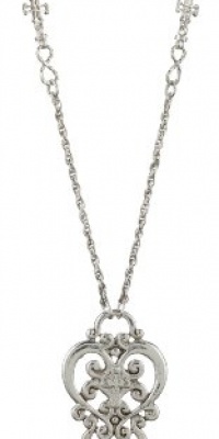 The Vatican Library Collection Silver-Tone Cross Badge Holder Necklace The Vatican Library Collection Silver-Tone Cross Badge Holder Necklace