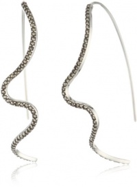 Judith Jack Fluidity Sterling Silver Swirl Thread Thru Swirl Hoop Earrings Judith Jack Fluidity Sterling Silver Swirl Thread Thru Swirl Hoop Earrings