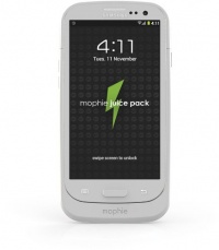 Mophie Rechargeable External Battery Case for Samsung Galaxy S3 III (2,300 mAh) White Mophie Rechargeable External Battery Case for Samsung Galaxy S3 III (2,300 mAh) White